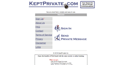 Desktop Screenshot of keptprivate.com